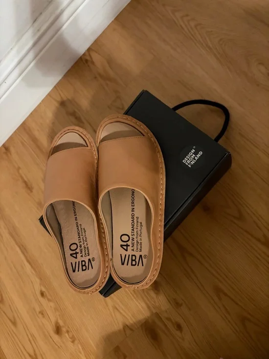 VIBAe Saint Tropez Leather Sandals – Fawn Tan (EU 40) – NEW - Picture 5 of 12